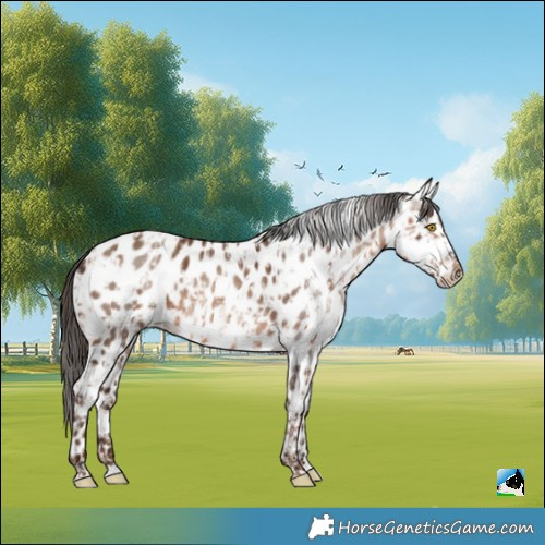 Horse Color:Amber Champagne Appaloosa and Gray Amber Champagne Appaloosa