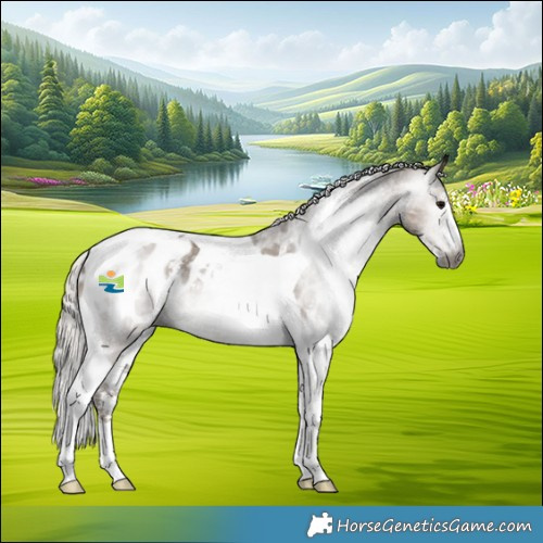 Horse Color:Gray Silver Grullo Sabino Tobiano Appaloosa 
