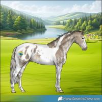 Horse Color:Gray Silver Grullo Sabino Tobiano Appaloosa
