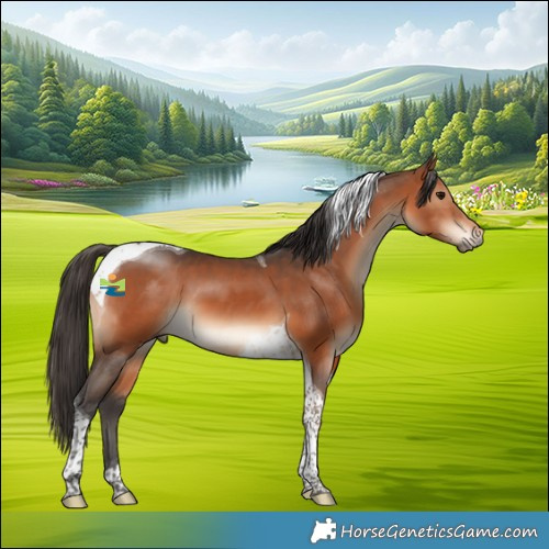 Horse Color:Bay Tobiano 