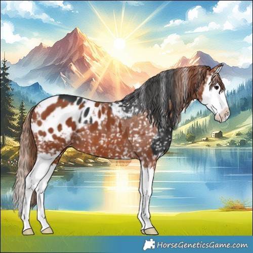 Horse Color:Black Splash Appaloosa  and Chestnut Splash Appaloosa 