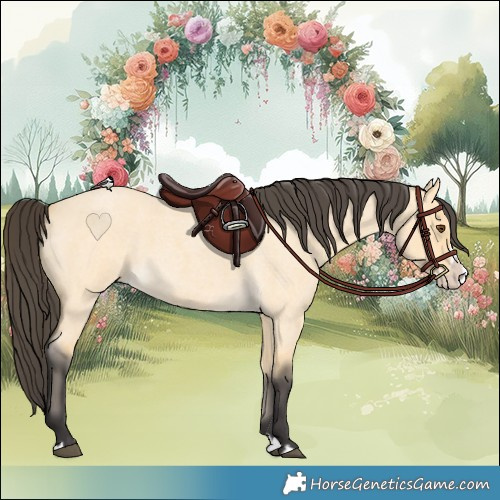 Horse Color:Buckskin Roan Dun Splash 