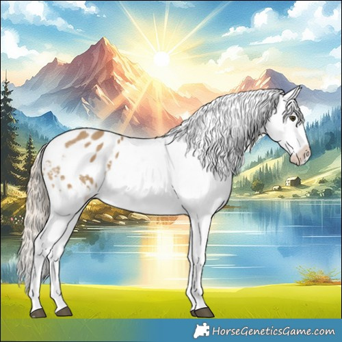 Horse Color:Chocolate Palomino Dun Appaloosa  and Chocolate Palomino Dun Splash Appaloosa 