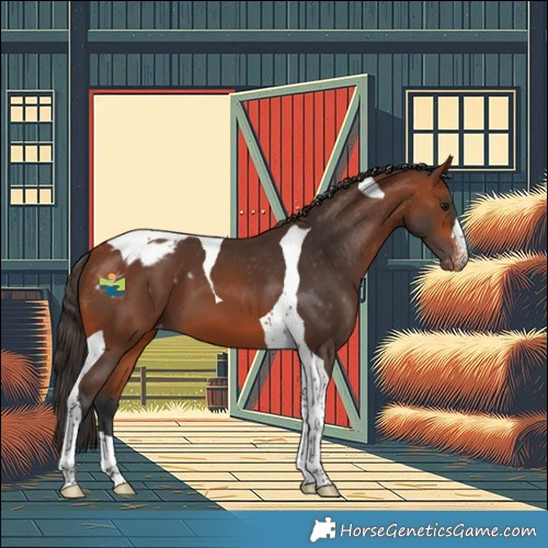 Horse Color:Bay Tobiano Appaloosa 