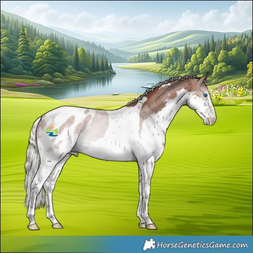 Horse Color:Silver Black Splash Tobiano Appaloosa