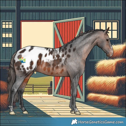 Horse Color:Bay Sabino Tobiano Appaloosa 