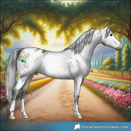 Horse Color:Gray White Spotted Brown Appaloosa 