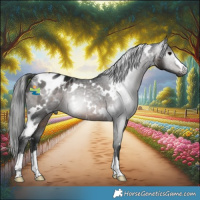 Horse Color:Gray White Spotted Brown Appaloosa