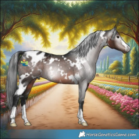 Horse Color:Gray White Spotted Brown Appaloosa