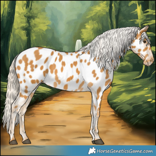 Horse Color:Palomino Near Leopard 