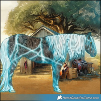 Horse Color:Thunderstruck Silver Classic Champagne Ice 