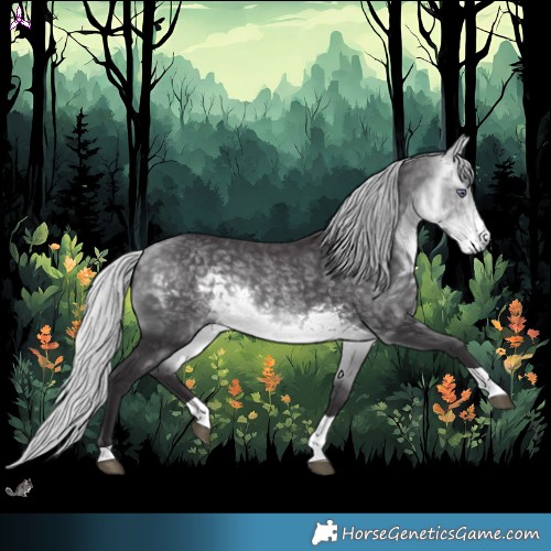 Horse Color:Silver Buckskin Chinchilla Tobiano 