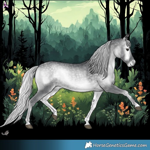 Horse Color:Silver Blue Onyx Chinchilla 