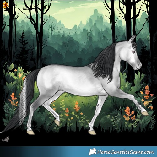 Horse Color:Brown Chinchilla Onyx 
