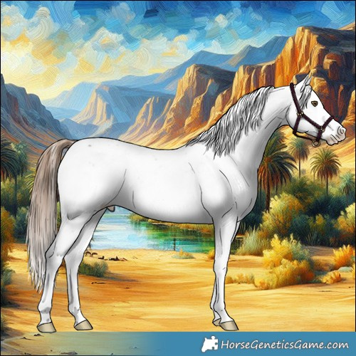 Horse Color:Midnight Liver Chestnut Ice Pearl Sabino 