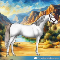 Horse Color:Midnight Liver Chestnut Ice Pearl Sabino 