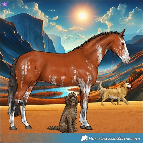 Horse Color:Bay Sabino  and Bay Sabino Splash 