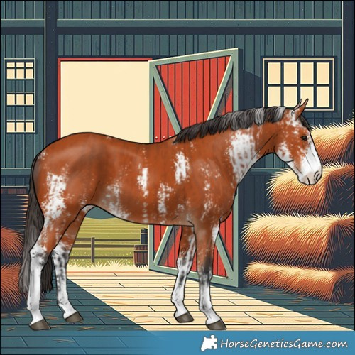 Horse Color:Bay Sabino  and Bay Sabino 