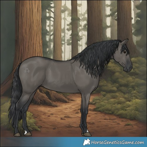 Horse Color:Grullo 
