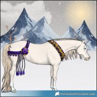 Horse Color:Perlino Dun