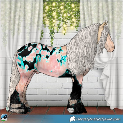 Horse Color:Silver Buckskin Ice Dun Tobiano Blanket 