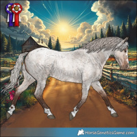 Horse Color:Silver Brown Roan Dun 