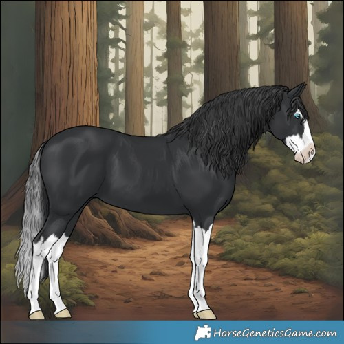 Horse Color:Black Splash 