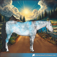 Horse Color:Platinum Buckskin Ice Dun Tobiano 