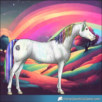 Horse Color:Painted Palomino Chinchilla Ice Tobiano