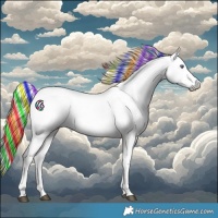 Horse Color:Painted Palomino Chinchilla Ice Tobiano 