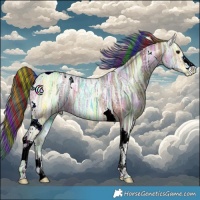 Horse Color:Painted Nacre Bay Ice Tobiano