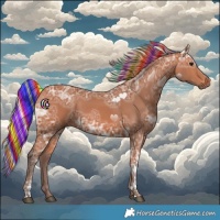 Horse Color:Painted Silver Bay Ice Tobiano 