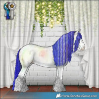 Horse Color:Painted Nacre White Spotted Amber Champagne Ice Sabino 