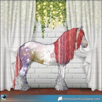 Horse Color:Painted Watercolor White Spotted Silver Brown Tobiano