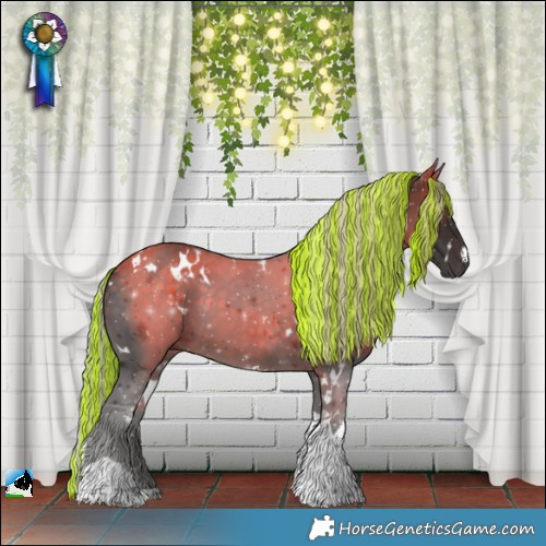 Horse Color:Painted White Spotted Silver Brown Tobiano 