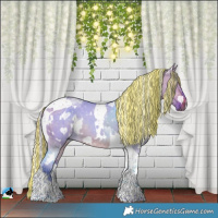 Horse Color:Painted Watercolor White Spotted Silver Brown Dun Tobiano 