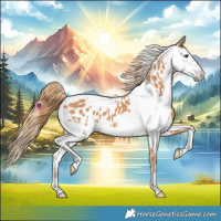 Horse Color:Chestnut Near Leopard  and White Spotted Chestnut Near Leopard 