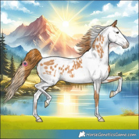 Horse Color:Chestnut Appaloosa  and White Spotted Chestnut Appaloosa 