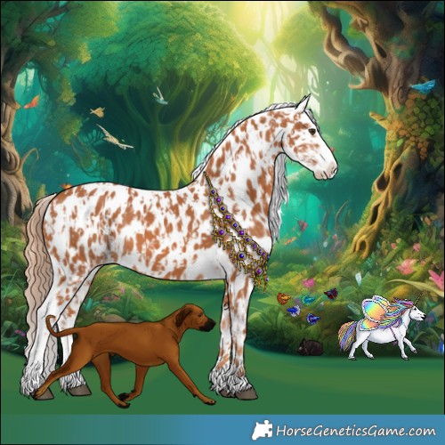 Horse Color:Chestnut Near Leopard  and Chestnut Near Leopard 