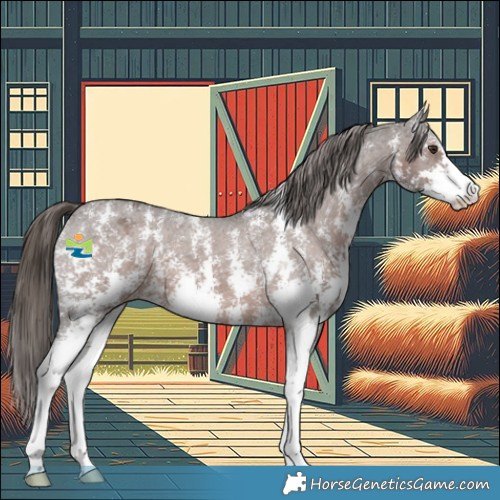 Horse Color:Liver Chestnut Sabino Varnish 