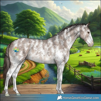 Horse Color:Liver Red Dun Sabino Brindle