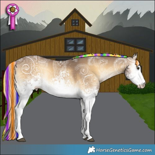 Horse Color:Painted White Spotted Chocolate Palomino Ice Onyx Mushroom Rabicano 