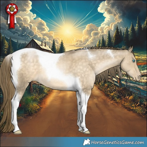 Horse Color:Buckskin Pearl Tobiano 