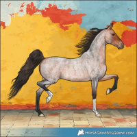 Horse Color:Bay Roan 