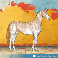 Horse Color:Chestnut Sabino