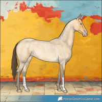 Horse Color:Amber Cream Champagne Roan 