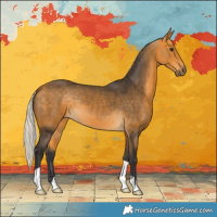Horse Color:Silver Buckskin 