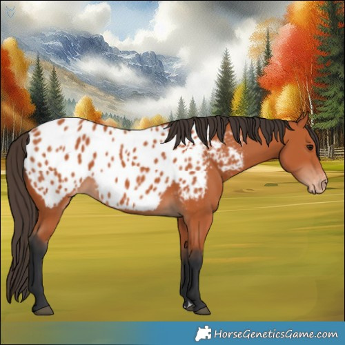 Horse Color:Bay Appaloosa 