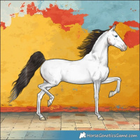 Horse Color:Bay Roan Splash Near Fewspot Rabicano 