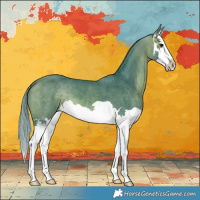 Horse Color:Watercolor Bay Splash
